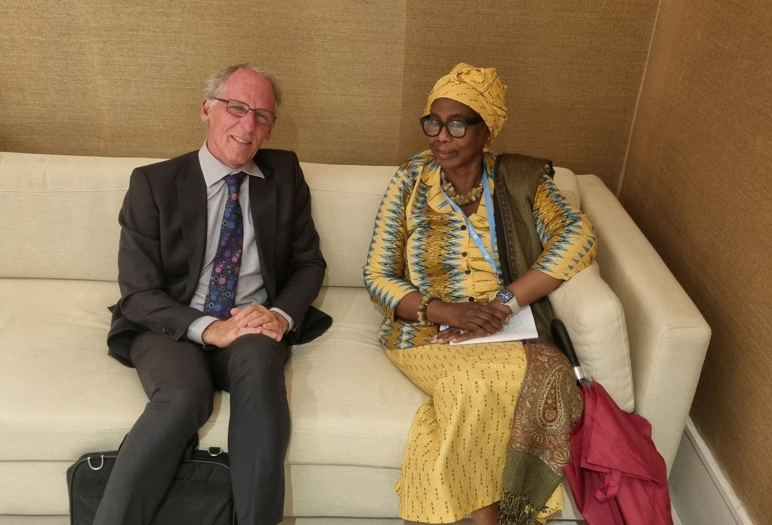 Dr Touray and Geoff Warne, CEO ILEP