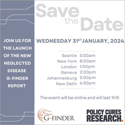 Save the date for the Neglected Disease G-Finder report launch