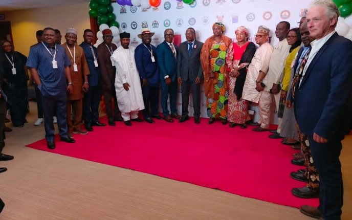 Commissioners of Health and other key officials at a high-level advocacy meeting in Abuja, Nigeria