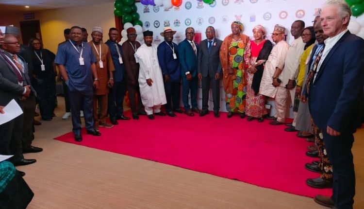 Commissioners of Health and other key officials at a high-level advocacy meeting in Abuja, Nigeria