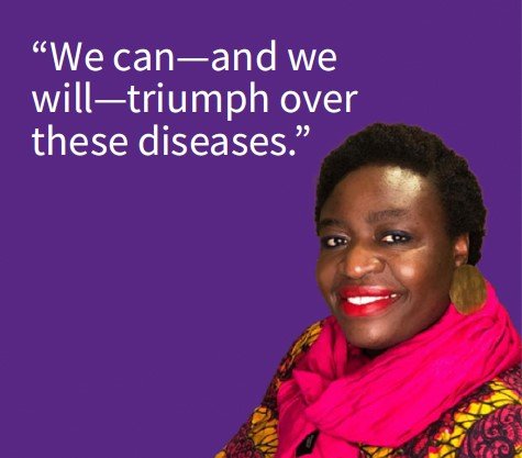 "We can - and we will - triumph over these diseases" - Picture of Thoko Elphick-Pooley
