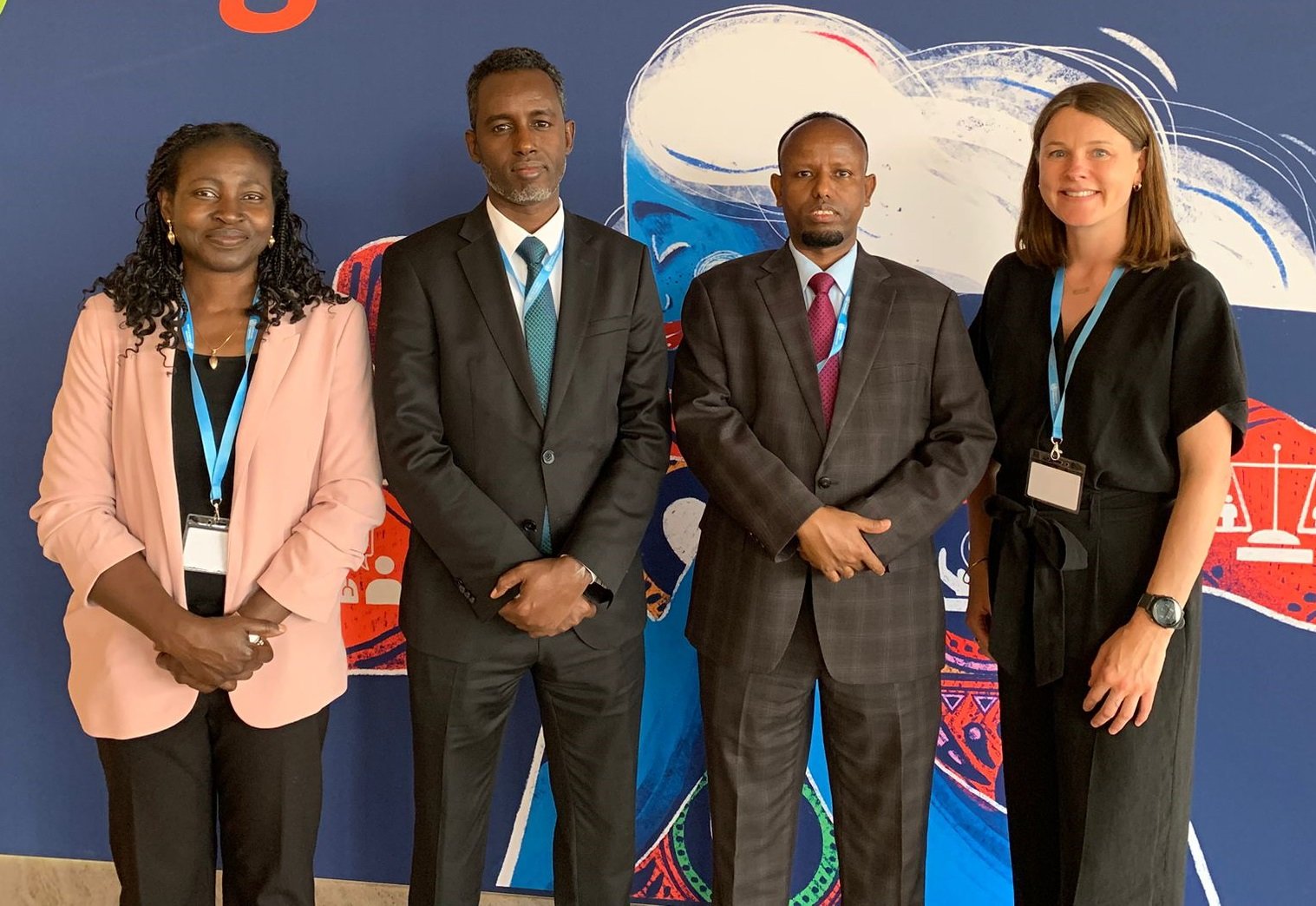 WHA 78 Uniting team and Minister of Health of Somalia delegation
