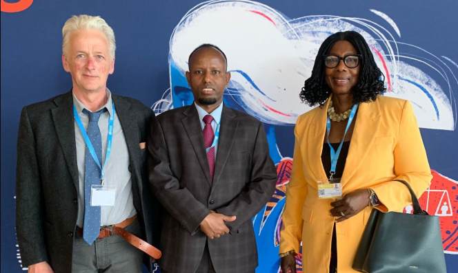 WHA 78 Uniting team and Minister of Health of Somalia.