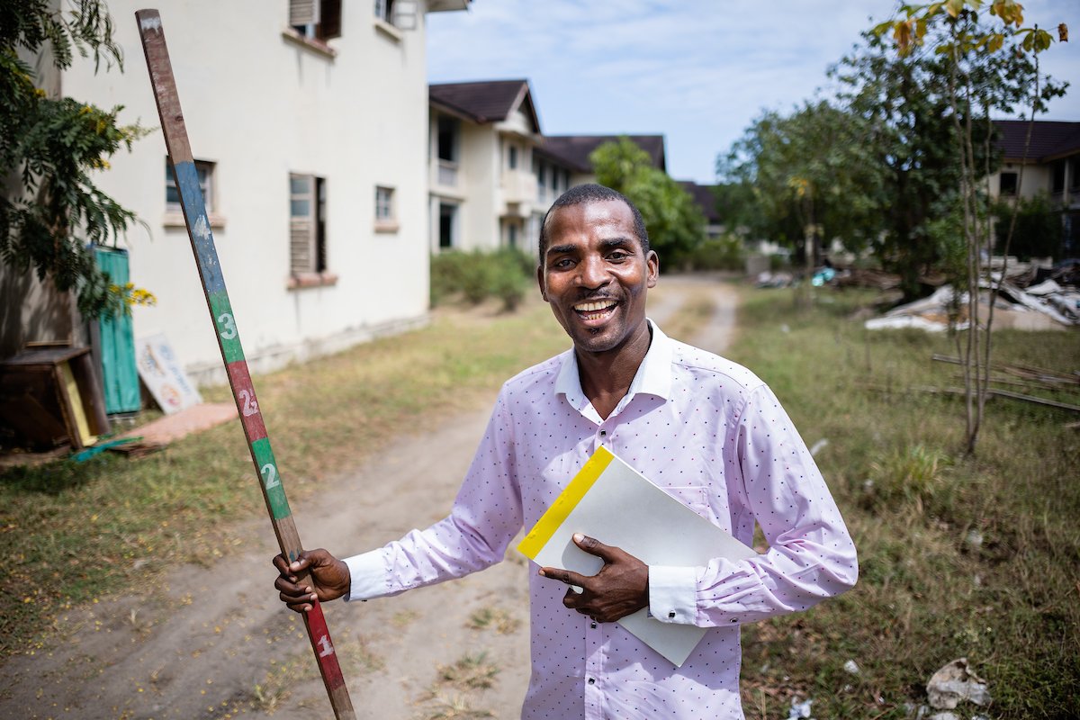 Mr Seif Bakar Shaibu, a community drug distributor, who has been working within his community since the drug donation programme’s inception in 2012